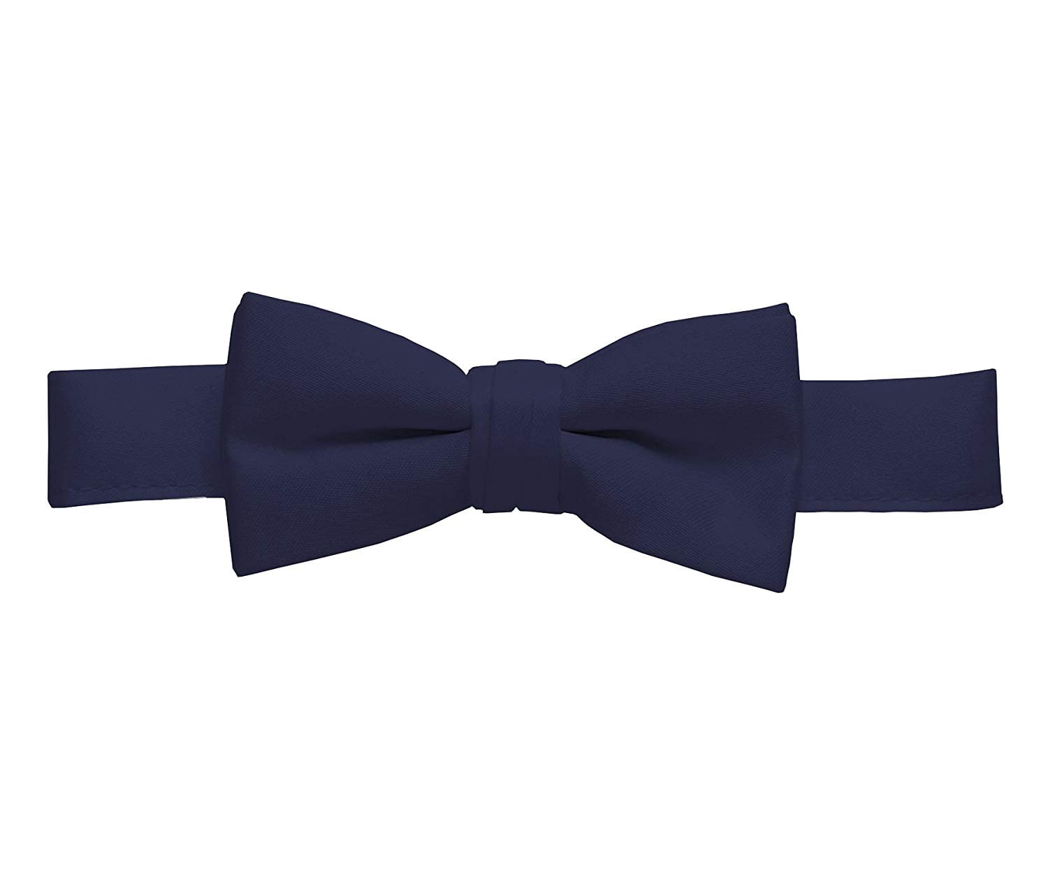 Hold'em 1" Teens & Men Suspender and Bow Tie Set Pre-Tied Bow Tie, Navy