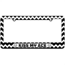 Volleyball Kiss My Ace, Sports License Plate Tag Frame, Multiple Colors