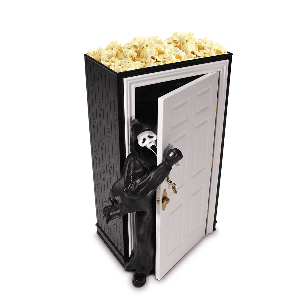 Screamo系 6枚セット Scream 7 Ghostface Door Popcorn Bucket, 9-Inch Horror Movie