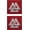 15 Valknut Reflective Red, variant on 2PCS Viking Valknut Patches Reflective Morale Patch Hook and Loop | IR Infrared Reflective,Laser Cut,Viking Tactical Military Morale Patch,Versatile Tactical Attachment,2*2 inch Black