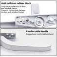 thumbnail image 5 of Manijas de ventana, un par de manijas de ventana de aleación de aluminio universales blancas de repuesto para mano derecha e izquierda con cerraduras, 5 of 5