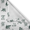 thumbnail image 6 of Ambesonne Flower Valance & Curtain, Vintage Garden Art Pattern, 55"x36", White and Emerald, 6 of 7