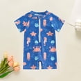 thumbnail image 4 of Traje de baño de verano estampado para niños, traje de baño de una sola pieza con media cremallera, traje de baño infantil, traje de baño para niños, 4 of 5