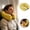 Yellow, variant on Stuffable Travel Neck Pillow Fillable Storage Bag Holds 8-10 Clothing Items Adjustable Velvet Airplane Rest Cushion for Flights Vacations Car Road Trips