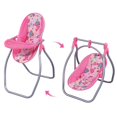 thumbnail image 2 of 2 piezas de muebles de ión de bebé silla en miniatura + juguetes de cuna para muñeca de bebé Yotijar Trona para niños Reborn, 2 of 10