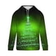 thumbnail image 3 of Sudadera con capucha para hombre, informal, con cordón, estampado navideño, deportiva, blusa de poliéster, 3 of 4