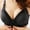 Black, variant on loopsun Womens Plus Size Bra,Woman's Fashion Bowknot Solid Color Comfortable Hollow Out Bra Underwear No Rims