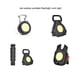 thumbnail image 5 of Soidarity LLavero de luz para exteriores, lámpara de llavero ajustable, llavero de aleación de aluminio, linterna, abrebotellas, equipo de iluminación Ropa Deportiva, Zapatos Tipo 2 sin soporte Soidarity OD029139-02, 5 of 6