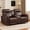 Dark Brown, variant on EBLLEO Power Genuine Leather Reclining Sofa, Mid-Century Modern 3-Seater Couch with Padded Headrest and Armrest for Living Room, Home Theater (Light Brown)