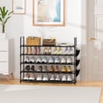 thumbnail image 2 of Shoe Rack 5 Tier Shoe Organizer Storage 20-25 Pairs Shoes Rack for Closet Shoes Rack Organizer Entryway Shoe Holder Space Saving Shoe Shelf Shoe Stand Large Tall Shoes Tower Garage Door, 2 of 16