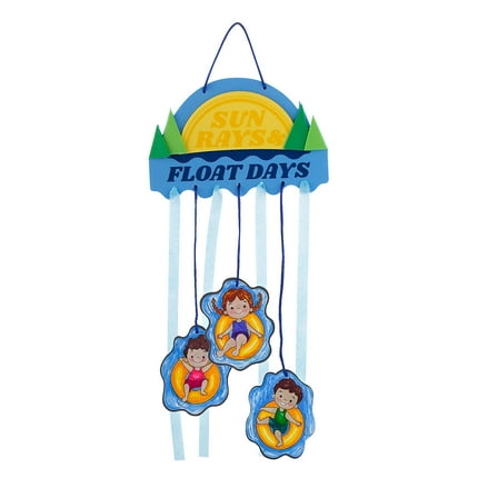 Fun Express Color Your Own Summer Inner Tube Mobile Craft Kit - Makes 12