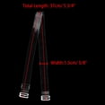thumbnail image 3 of 1 Pair Non-Slip Clear Bra Straps Replacement Invisible Transparent Bra Shoulder Straps Clear-White and Clear Buckle Width: 1.5cm/ 5/8", 3 of 5