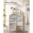 thumbnail image 3 of Organizador para zapatos SONGMICS, 6 niveles, ajustable, blanco, 3 of 9