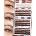 thumbnail image 1 of Extensiones de pestañas Zegaine Brown Wispy Lash Clusters, 300 unidades, 1 of 8