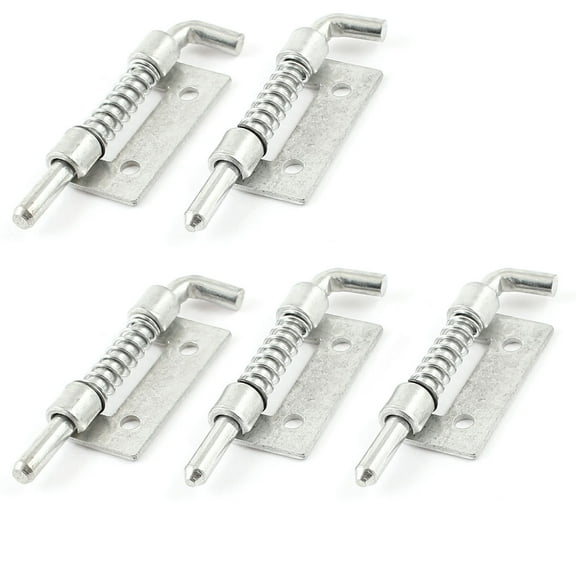 5 Pcs Hardware Spring Loaded Metal Security  Bolt Latch 2.1"