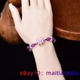 thumbnail image 3 of K-KED Jade Flower Bracelets Delicate Jewelry Bangles Natural Gemstones Chalcedony 925 Silver-1, 3 of 7