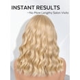 thumbnail image 5 of Lightweight Short Wavy Bob Wig with Curtain Bangs for Women -  Looking Blonde Synthetic Wig for Daily Wear, Beginner Friendly 14 Inch Heat Resistant Fashion Wig, 5 of 6