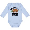 thumbnail image 3 of Inktastic Sloths Are My Spirit Animal with Cute Sloth Illustration Boys or Girls Long Sleeve Baby Bodysuit, 3 of 5
