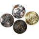 thumbnail image 4 of Botones decorativos de metal retro para traje o abrigo, cierre de costura, juego de 12, dorado, dorado, 15 mm, 4 of 4