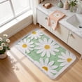 thumbnail image 6 of SIXHOME 20"x32" Cute Daisy Bathroom Rug Non Slip Bath Mat Fluffy Soft Super Absorbent Quick Dry Bathroom Mat Machine Washable Tufted Floral Bath Mats for Bathroom Floor Green, 6 of 7