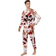 thumbnail image 3 of Horror Print Sleeve Holiday Loungewear Outfit, Family Halloween Pajamas Matching Sets, 3 of 5