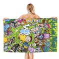 thumbnail image 2 of Rick And Morty Beach Towels Soft Bath Blanket Camping Towels For Travel, Swim, Gym, 2 of 9