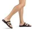 thumbnail image 2 of Sophia - Leather Braided Flat Sandal - Womens Sandals, 2 of 7