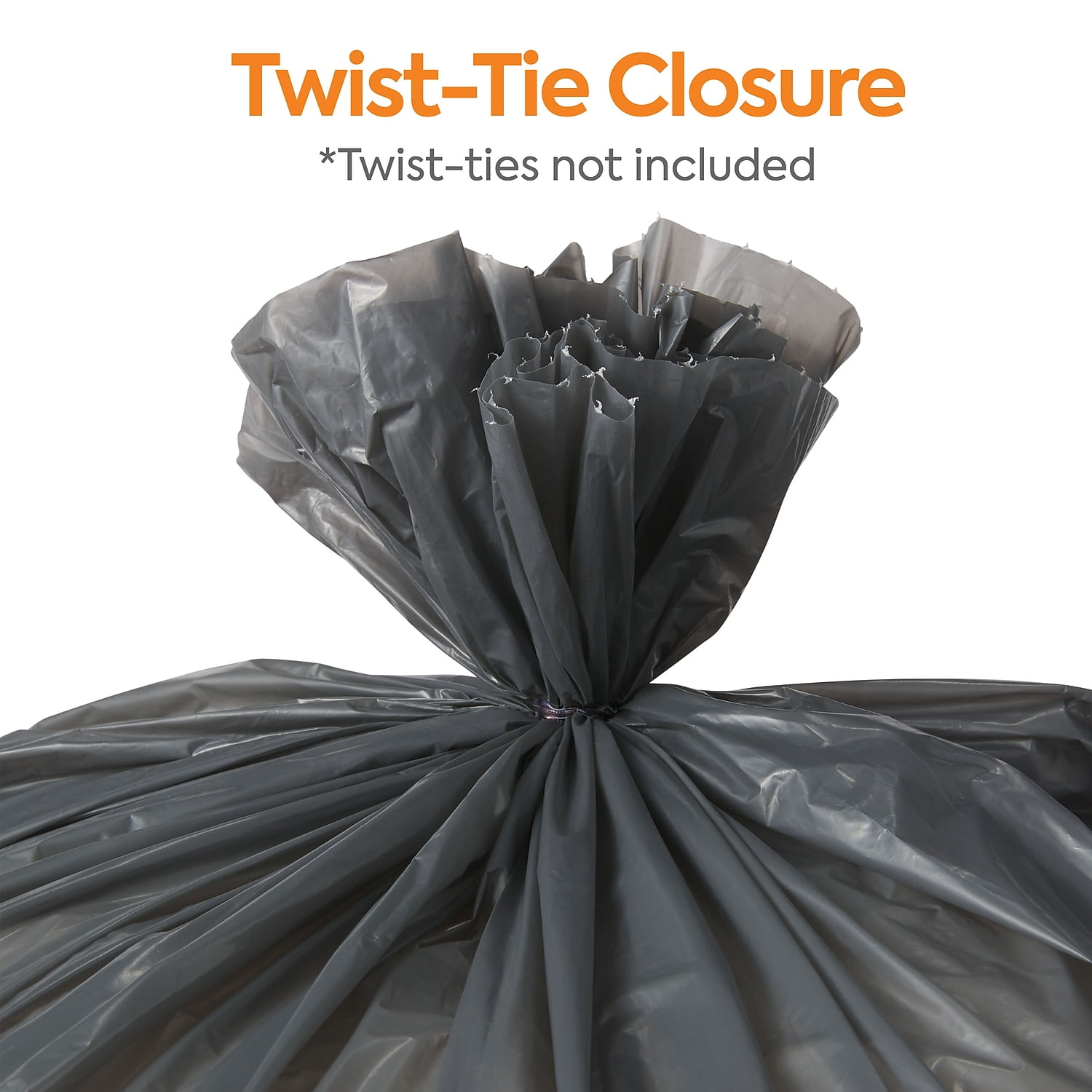 Staples COASTWIDE Trash Bags 50-56 gal 43x47 Low Density 0.95 Mil Gray 100 CT CW50715/H8647SG