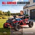 thumbnail image 3 of 36V Ride On Car for Big Kids, Battery Powered Ride on Toy with Bluetooth, Music, Rear Wheel Spring Suspension, Max 9.3 MPH, Kids Electric Vehicle for Boys Girls, 3 of 8