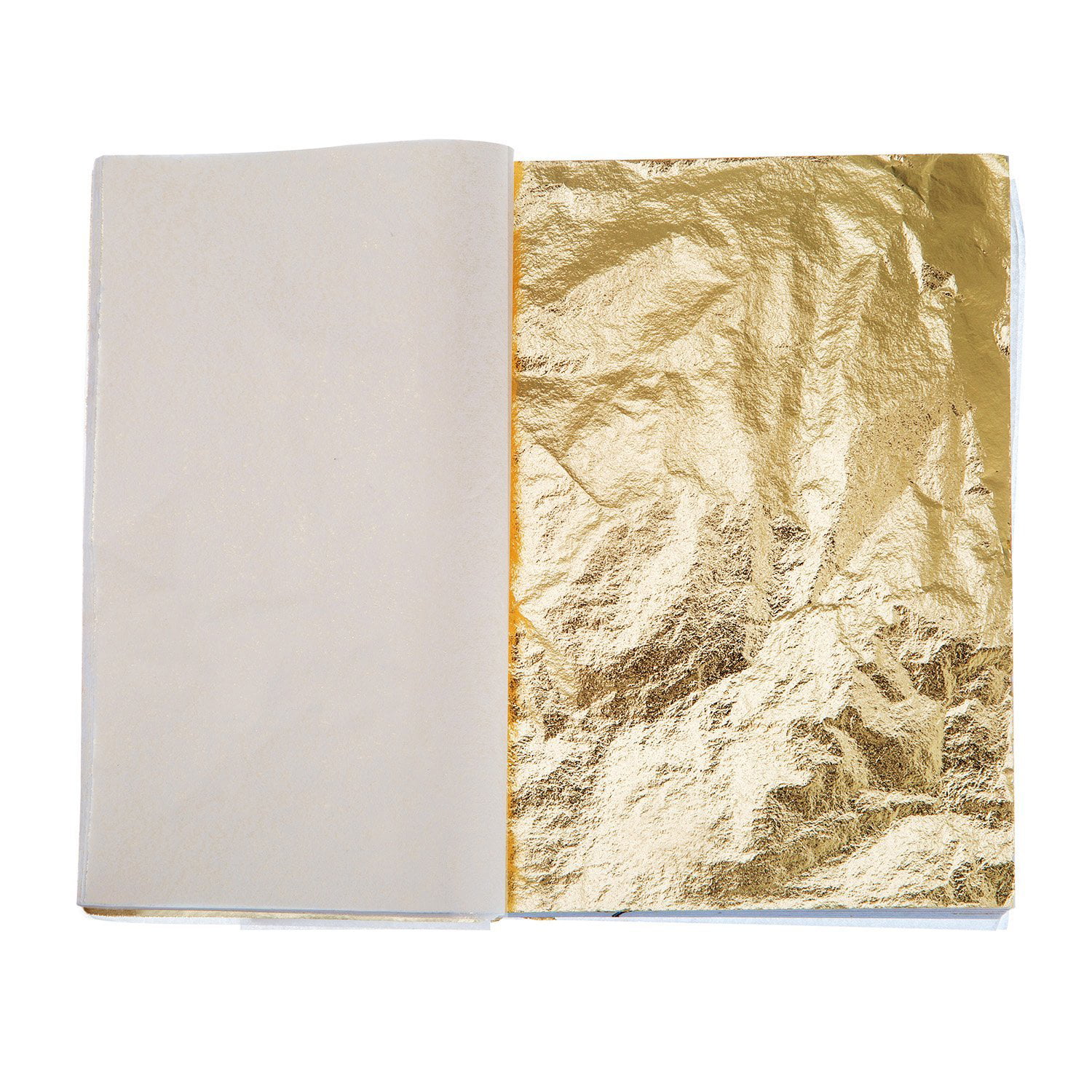 100 Sheets Gold Leaf for Arts Decoration,Frame Furniture Gilding Crafting 