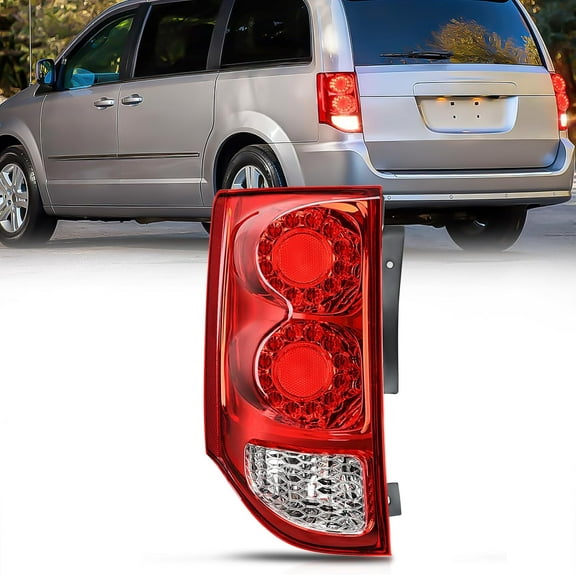 Nilight Taillight Assembly Fit for 2011-2020 Dodge Grand Caravan Rear Lamp Replacement OE Style Driver Side