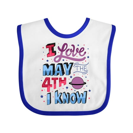 

Inktastic I Love May the 4th I Know Gift Baby Boy or Baby Girl Bib