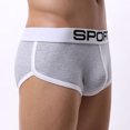 thumbnail image 2 of MSJUHEG Mens Underwear Boxer Briefs Men Underwear Shorts Solid Underpants Pouch Soft Cotton Briefs Panties Mens Boxer Briefs Gray L, 2 of 8