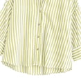 thumbnail image 5 of AnuYalue Striped Shirt for Womens 3/4 Sleeve Casual Boyfriend Blouse Tops Loose Fit Lapel Collar Dressy Work Shirts, 5 of 8