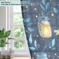 thumbnail image 4 of Yayeee Window Curtains Light Filtering 63"x42" Grommet Panel Pair Home Living Room Decor, Blue Fireflies Pattern, 4 of 7