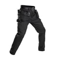 thumbnail image 2 of Inglocry Mens Cargo Work Pants Ripstop Tactical Pants for Construction Electrician Multi-Pocket Hiking Outdoor Black M, 2 of 4