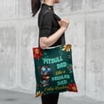 thumbnail image 4 of Pitbull Dad Like a Regular Dad Only Cooler Happy Father's Day All Over Print 3D Canvas Tote Bag Terrier Dog Lover Reusable Handbag - 02007, 4 of 5