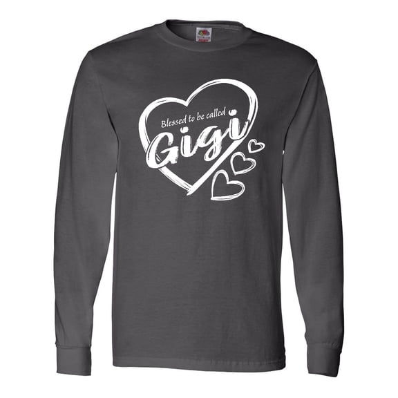 Inktastic Blessed to Be Called Gigi Cute Heart Design Long Sleeve T-Shirt