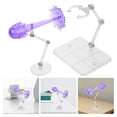 thumbnail image 3 of icolorfuled Purple Action Figure Stand 11.8x7.9x1.6in Shockwave Effects For Models 2Pcs, 3 of 7