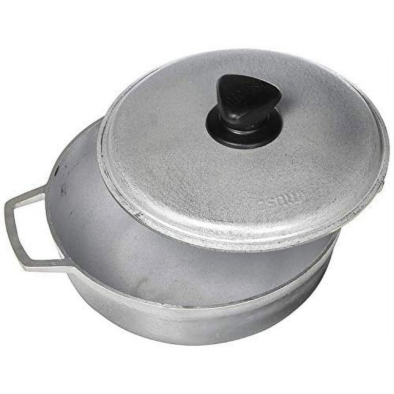 Cajun 6.7-Quart Aluminum Dutch Oven Pot with Lid - Oven-Safe Round Caldero  - Nickel-Free Soup Pot