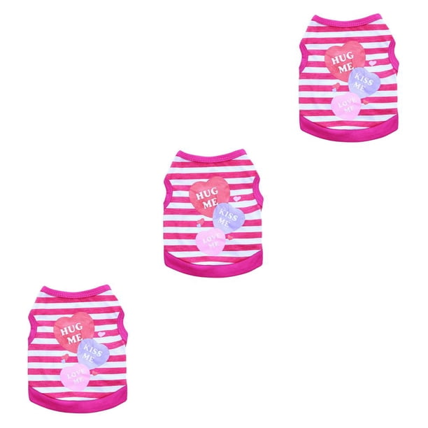 Camiseta para perros Greeniant rosa XL chalecos de verano patrón Impreso