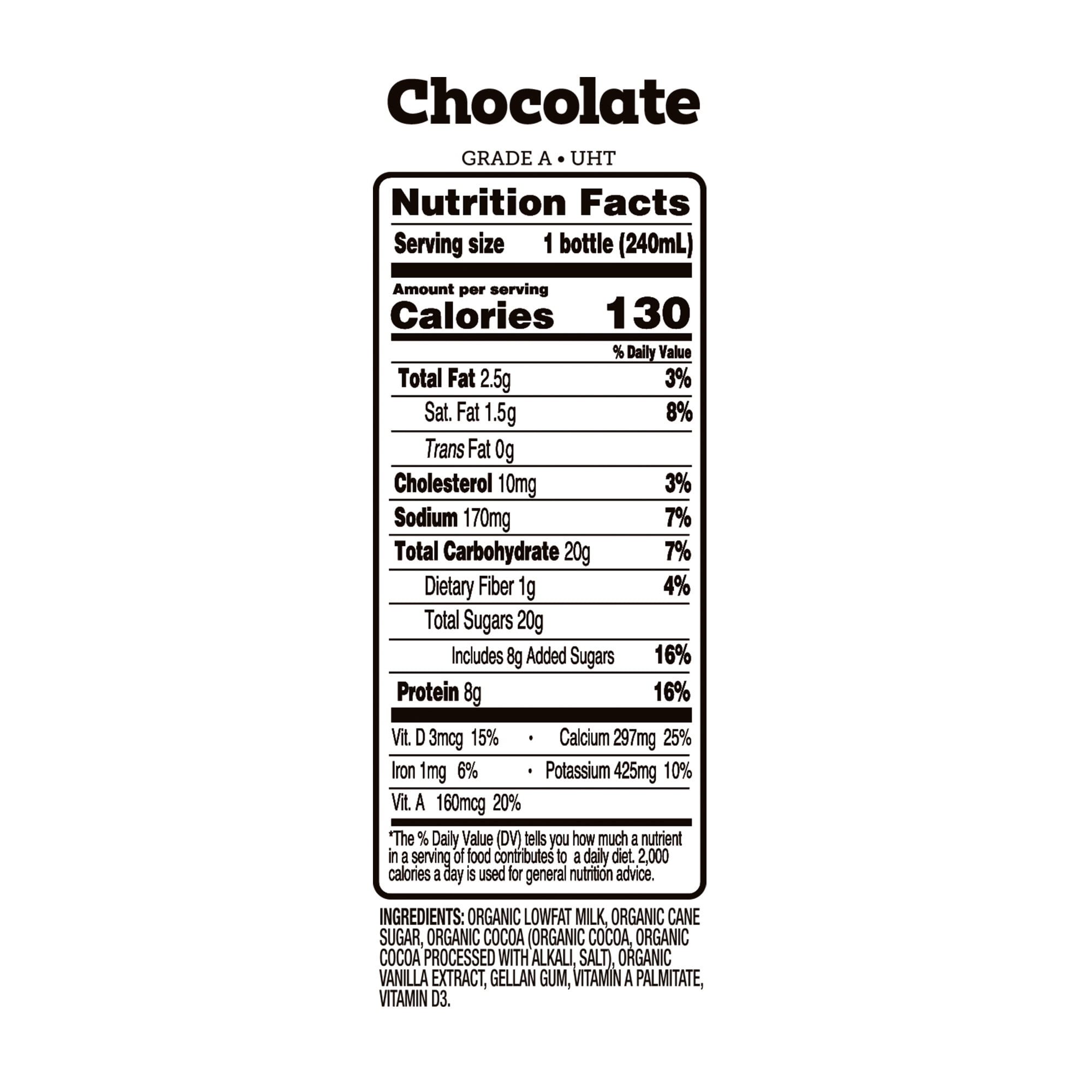 good2grow 8oz Organic Chocolate Milk (Character Tops Vary)