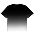 thumbnail image 5 of Cuoff Men's Large Size Loose Casual Gradient Short Sleeve Round Neck T-Shirt Top White 2X, 5 of 5
