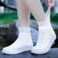 thumbnail image 5 of LCXmlly Bouton-Poussoir Réutilisable Mi-Mollet Couvre-Chaussures de Pluie Protection Antidérapante pour Temps Pluvieux Voyage, 5 of 5