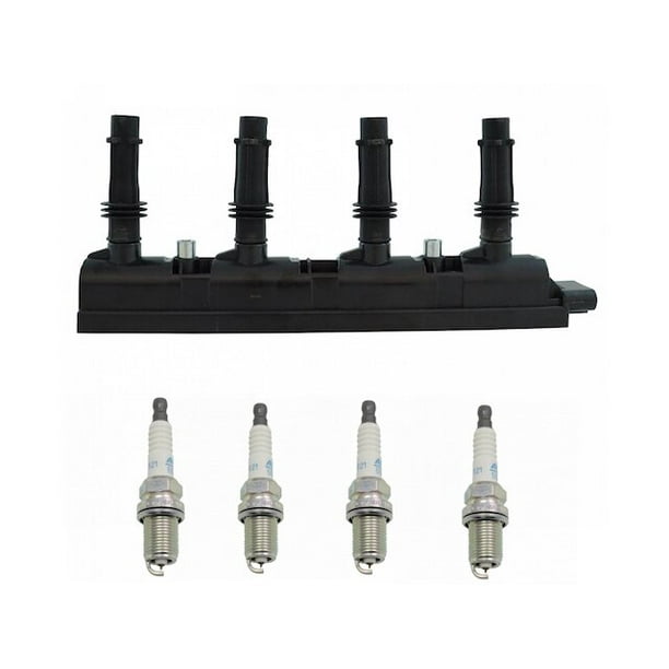 Ignition Coil and Spark Plug Kit 5 Piece Compatible with 2011 2015