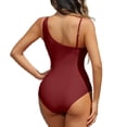 thumbnail image 2 of WILLBEST Trajes de Baño Dama Traje de Baño Deportivo Para Mujer Monokini Con Panel de Malla y Sujetador Incorporado Para Playa Piscina Traje de Baño de Verano, 2 of 6