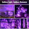 thumbnail image 6 of NestE 30 Pack Purple Fairy Lights Battery Operated,7Ft 20LED Mini String Light, Waterproof Twinkle Light Silver Copper Wire Lights for Wedding Party Bedroom Christmas Table Decoration, 6 of 12