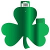 (3 pack) (3 pack) Foil Paper Cutout Shamrock St. Patrick's Day Decoration, 16 x 12.75 in, Green, 1ct