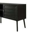thumbnail image 6 of Home Design Dixon 63" TV Stand with Spacious Storage Compartments and Open Shelves, Modern Vintage Design for Living Room, Black, 6 of 9