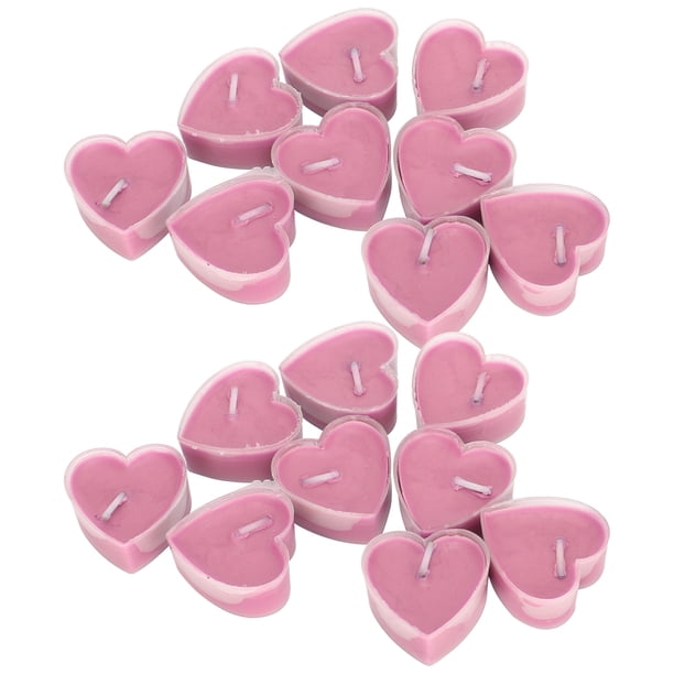 18 Velas En Forma De Corazón Con Fragancia De Lavanda Y Rosa, Sin Humo, No Tóxicas, 4 Horas De Combustión, Decoraciones Para Bodas Y Fiestas De San Valentín